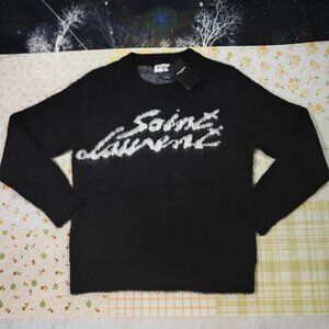 Saint Laurent Logo Knit Sweater